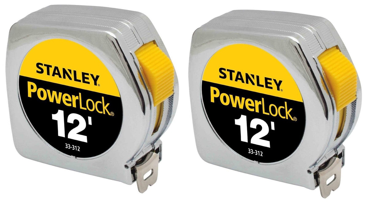 Stanley PowerLock 33-312 12ft blade with Mylar coating for smooth, durable measurements.