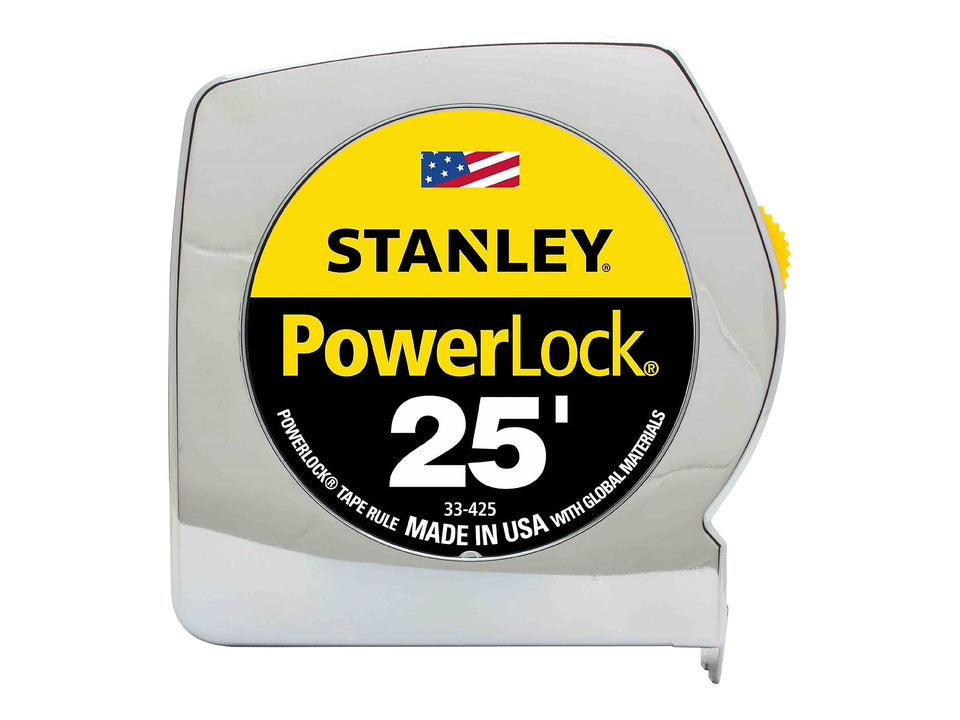 Stanley PowerLock II Power Return Rule front view showing rugged housing for daily use