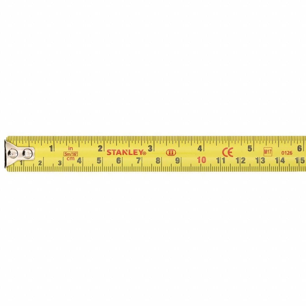 STANLEY PowerLock stud center markings aid framing tasks.