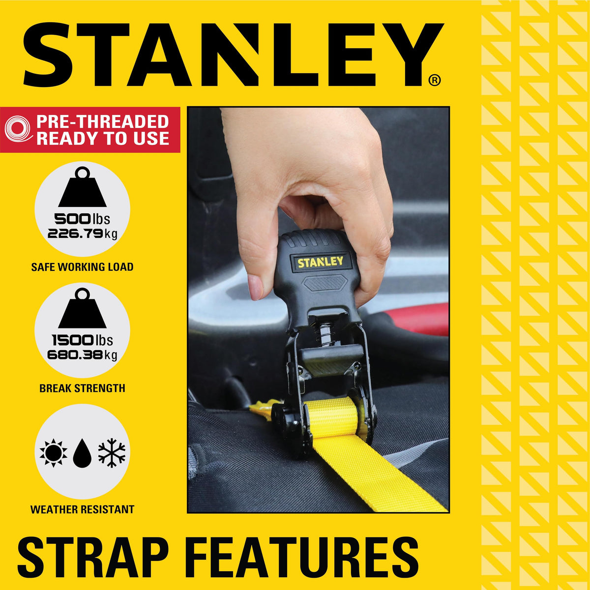 STANLEY corrosion-resistant S-hooks protect cargo without scratching surfaces