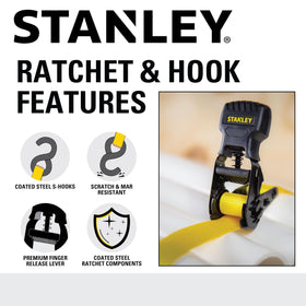 STANLEY weather-resistant webbing suitable for outdoor use