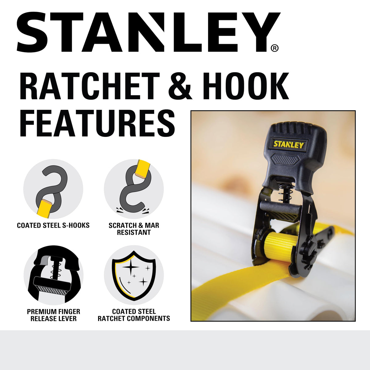 STANLEY S10004-12 strap increases on-site visibility for quick checks