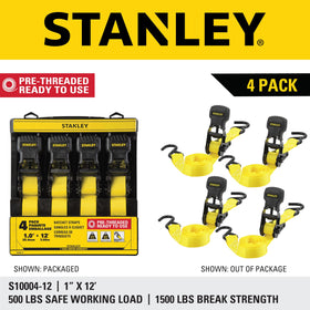 STANLEY S10004-12 four-pack provides ready-to-use cargo control