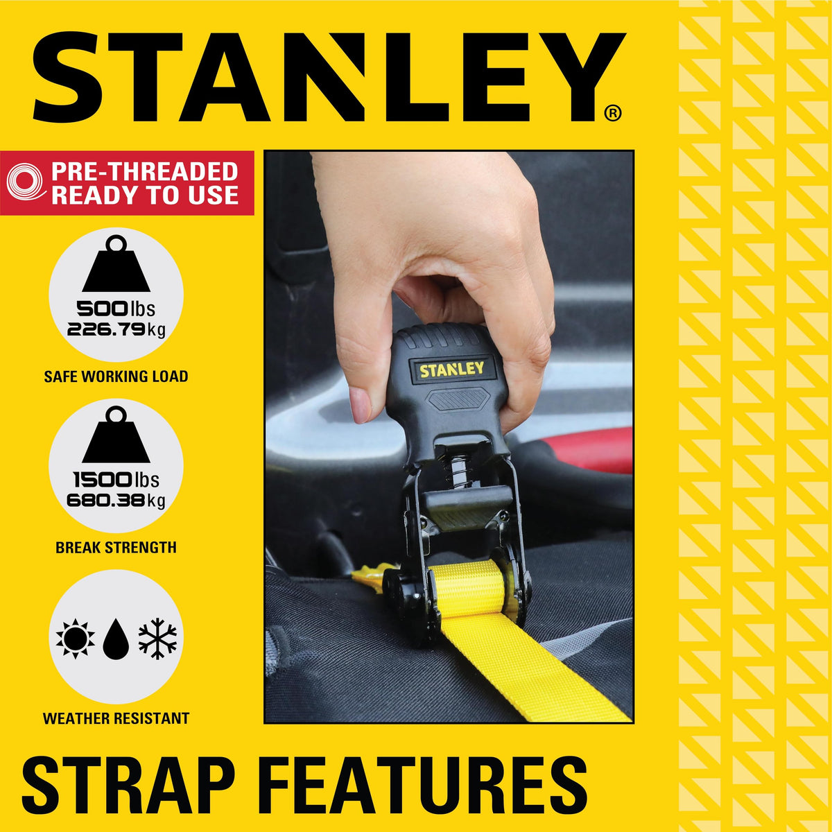 STANLEY S10004-12 S-hooks coated steel prevent scratching while keeping cargo secure