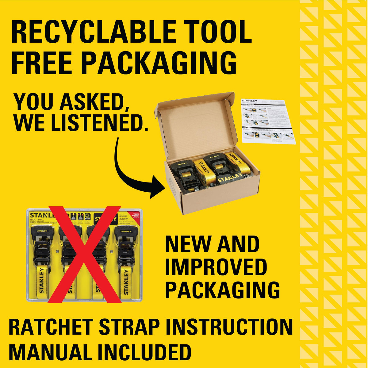 STANLEY S10074 ergonomic finger-lever offers clean release after tightening