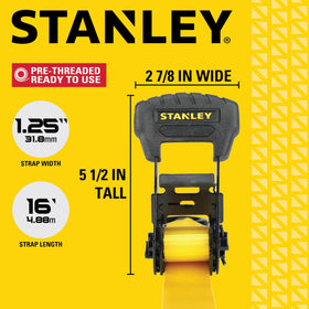 Pre-threaded setup on STANLEY S10204 saves time and reduces threading errors.