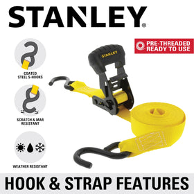 Weather-resistant STANLEY S10204 strap offers reliable performance in tough conditions.