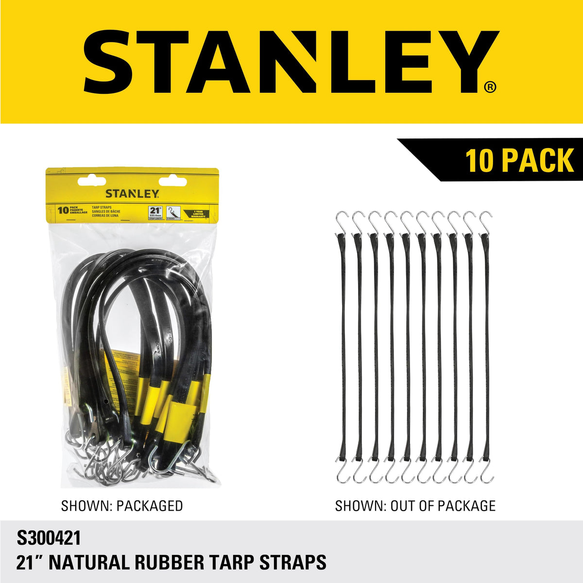 Flatbed cover secured with STANLEY tarp straps during transport
