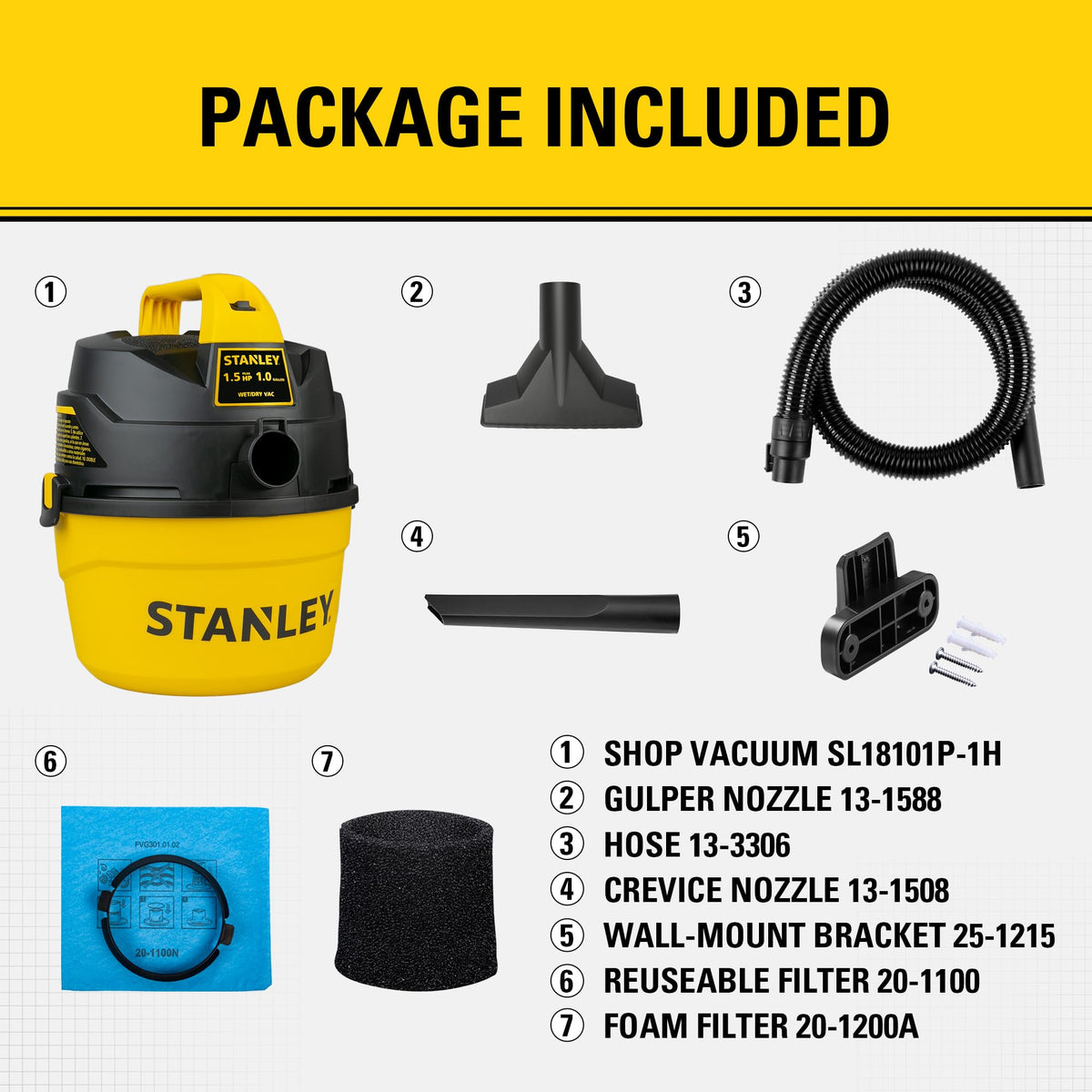 STANLEY SL18101P in-use car cleaning demonstrates versatile wet and dry pickup.