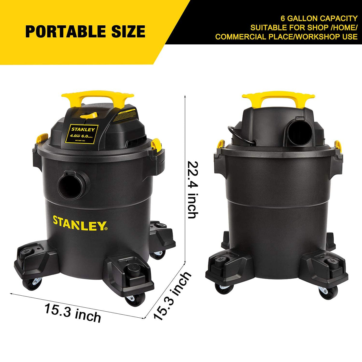 Rear blower port on Stanley SL18116P for quick debris disposal