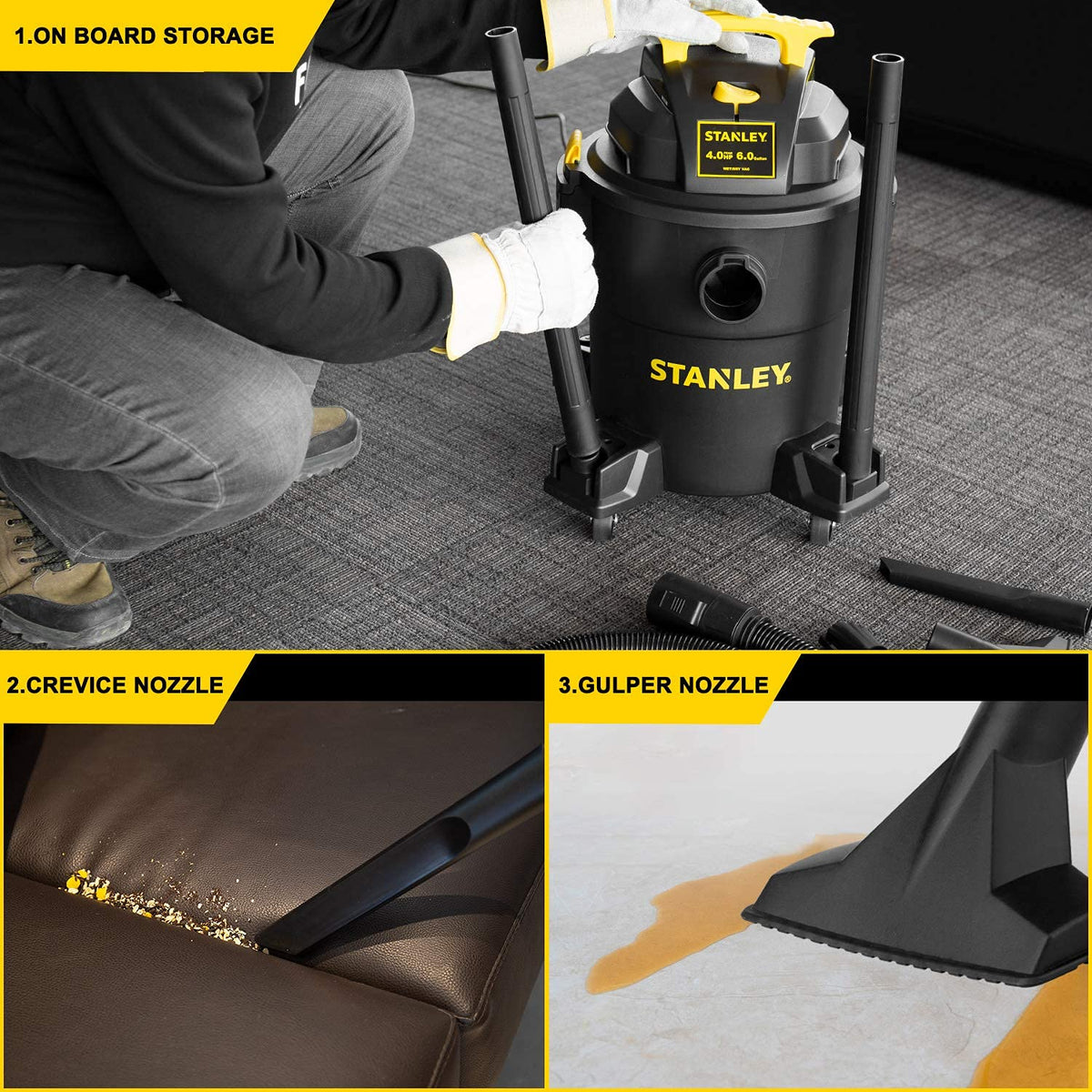 Dust bag and filter for clean airflow in Stanley SL18116P