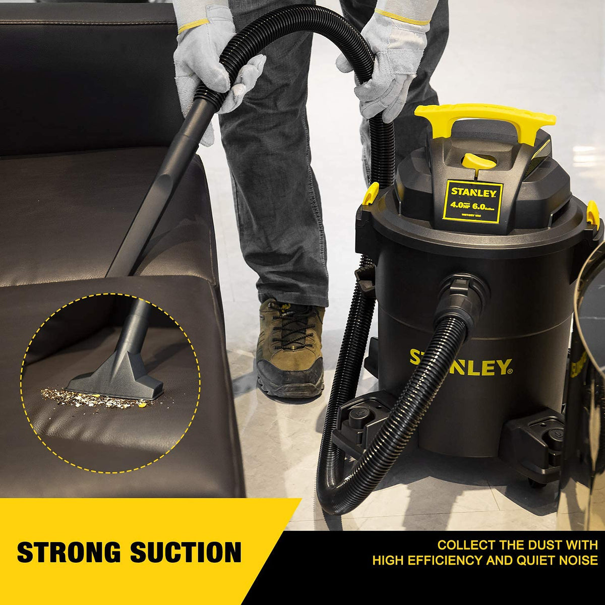 Stanley SL18116P hose and extension wands for flexible cleaning