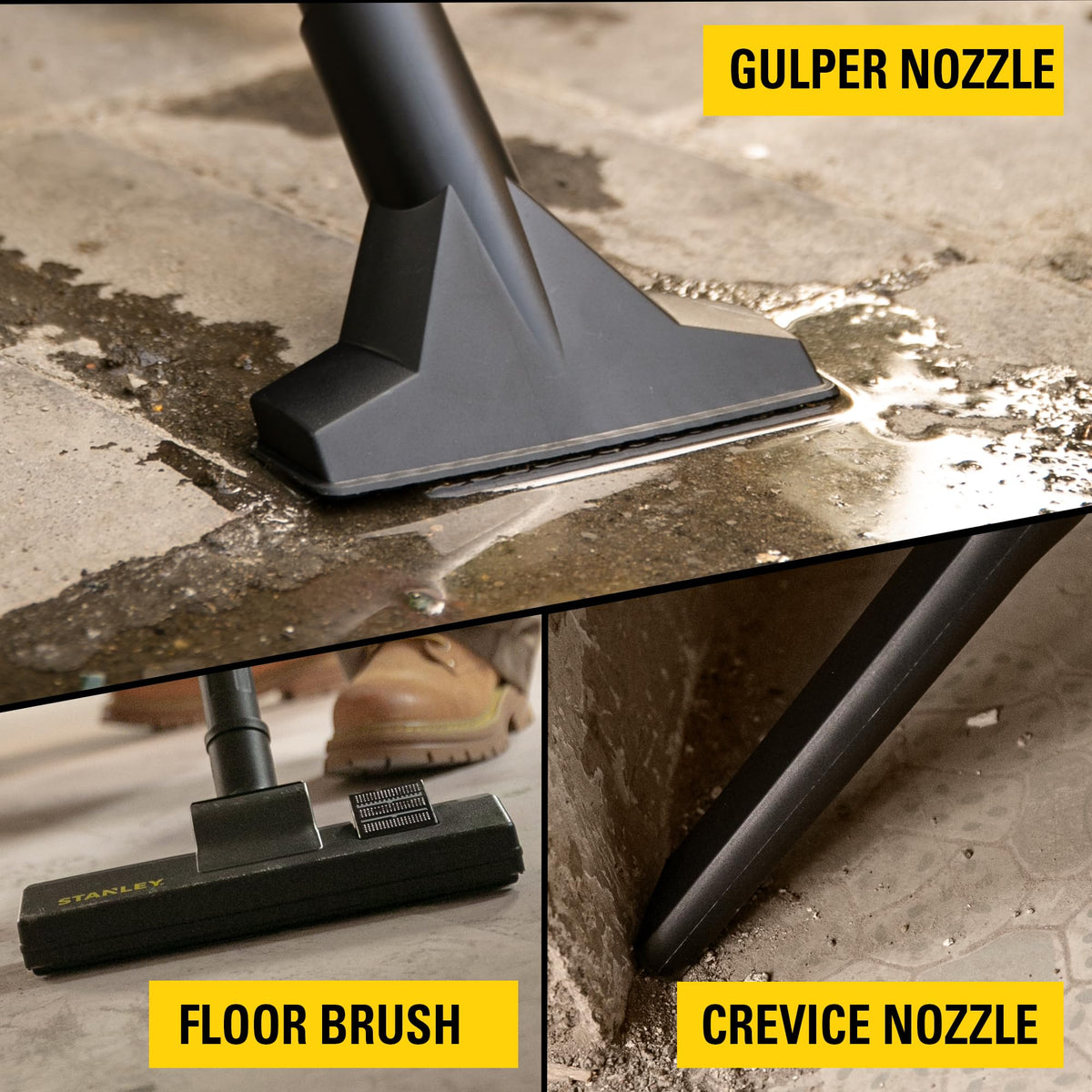 Stanley SL18129 extension wands for higher or hard-to-reach spots.