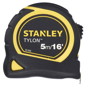 Stanley Tylon tape with belt clip simplifies carrying between jobs.