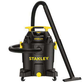 STANLEY wet dry vacuum with 10-gallon tank for garage cleanup