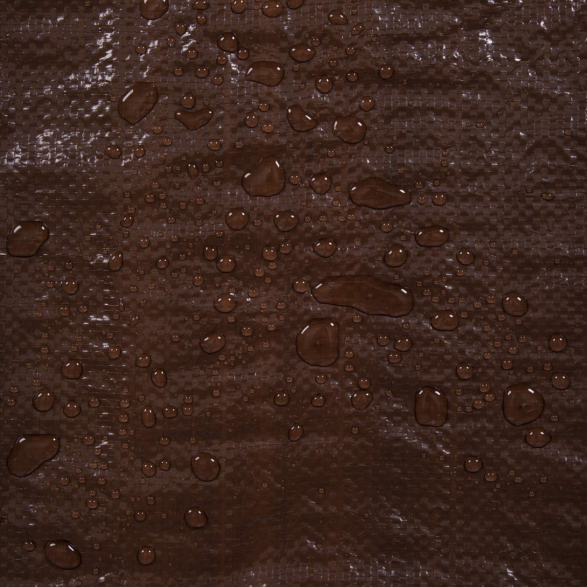 Stansport rip-stop tarp texture helps contain tears during rugged outings