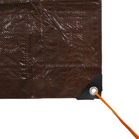 Stansport waterproof tarp provides rain protection for tents.