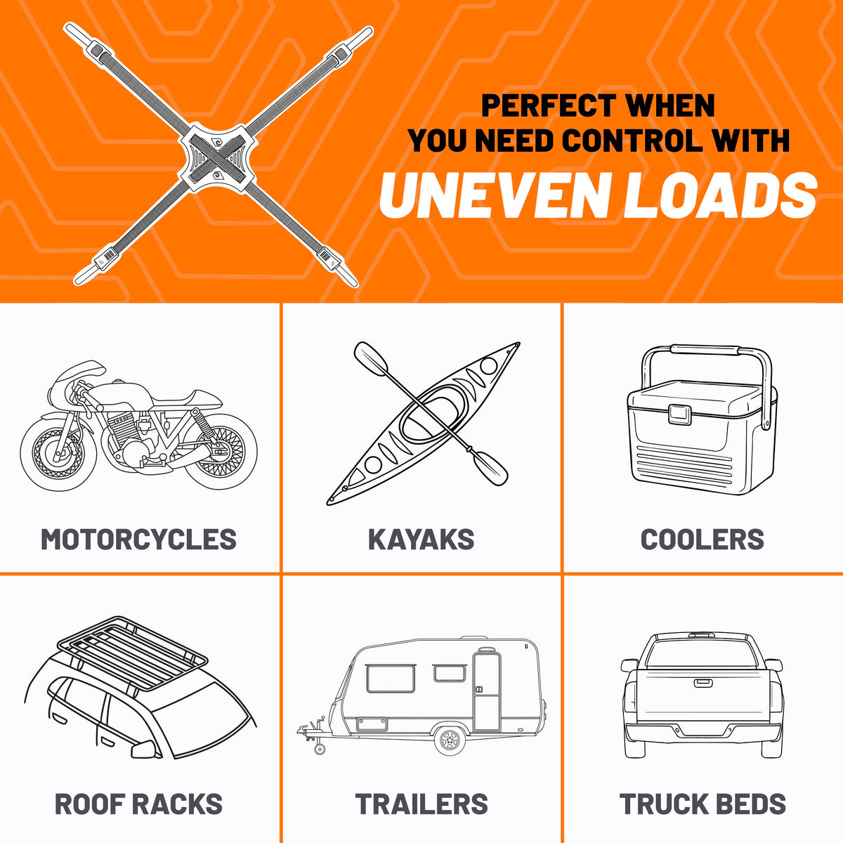STAPLL Tack Strap ideal for motorcycles and bikes