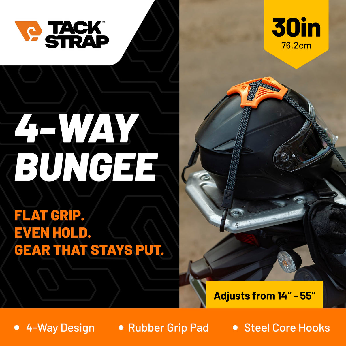 STAPLL Tack Strap non-slip rubber pad grips gear on rough roads