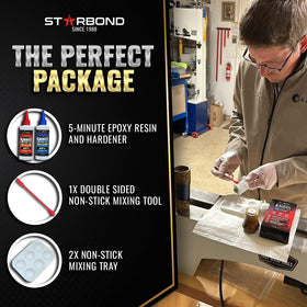 Starbond epoxy on metal surface demonstrates flexible toughened bond