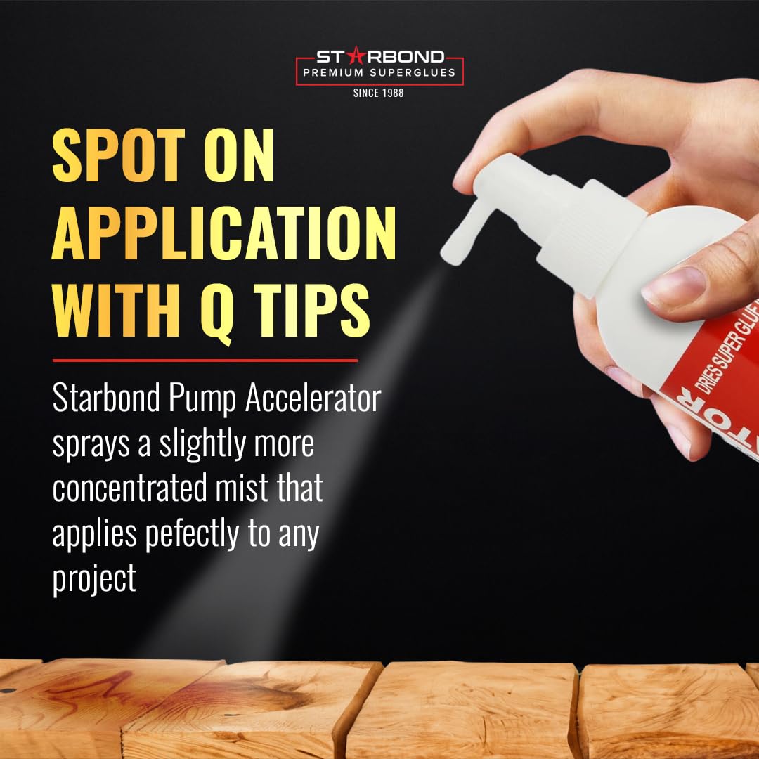 Starbond Pinocchio Pump nozzle closeup highlights controlled spray for minimal overspray.