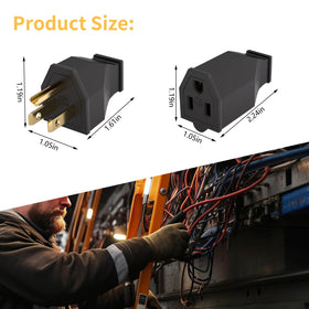 STARELO 15A replacement plugs ideal for upgrading worn extension cords.