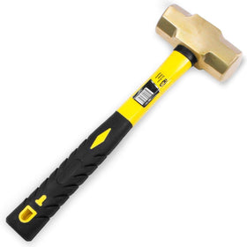 Stark USA 3lb brass head sledge hammer with fiberglass handle for powerful, controlled swings.