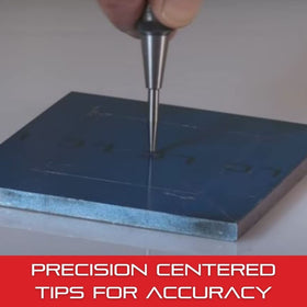 Starrett 117C 4-inch center punch designed for controlled indentation.