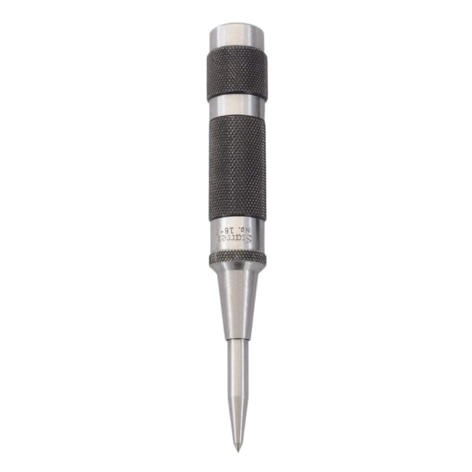 Starrett 18C center punch with a durable steel body for clean indent marks.