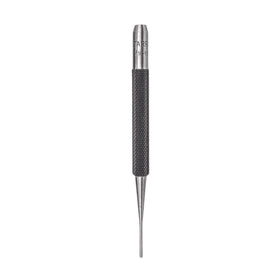 Starrett drive pin punch with knurled grip for reliable pin driving