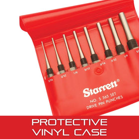 Durable hardened steel punches from Starrett for extended use
