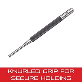Starrett knurled grip provides secure hold during insertion and removal