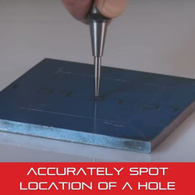 Starrett knurled steel handle center punch offers a secure grip and smooth operation