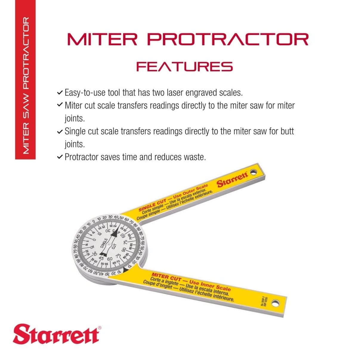 Starrett ProSite laser-engraved scales speed up on-site readings.