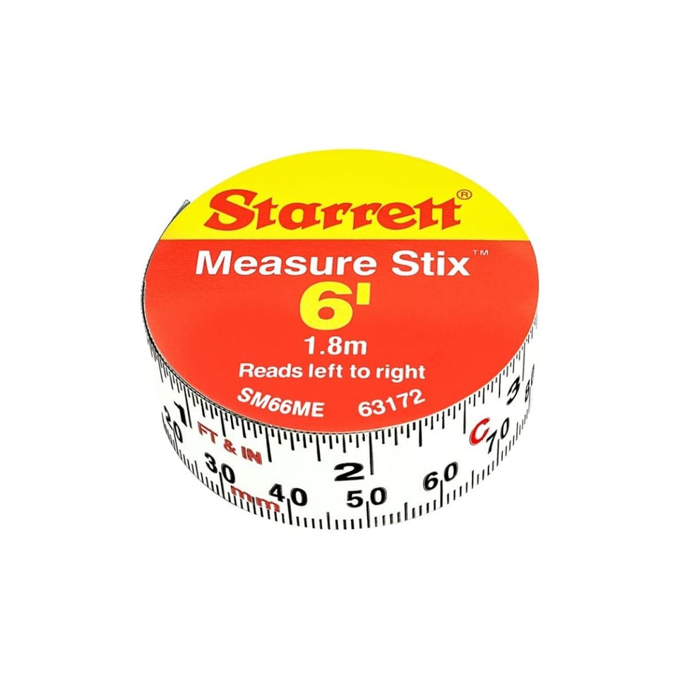 Starrett Stix adhesive-backed mount on surface for quick measurements