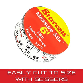 Starrett Stix cut to size with scissors for a custom fit