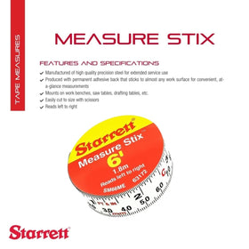 Starrett Stix mounted on a workbench for on-demand references during builds