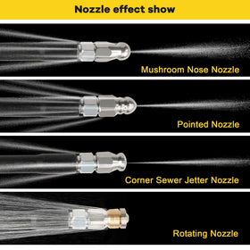 STARREY nozzle tips for versatile jetting