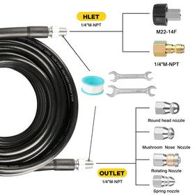 STARREY pressure washer adapter for easy setup