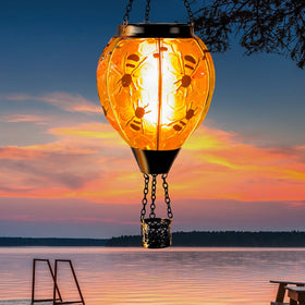 Starsoul glass balloon stands eighteen inches tall for elegant evening glow.