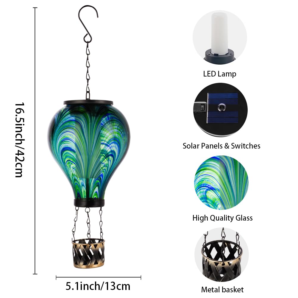 Starsoul hanging garden lantern adds charm to porch and tree branches