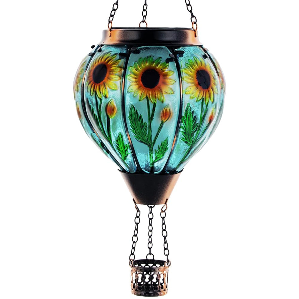 Starsoul lantern with sunflower glass panels adding daytime charm
