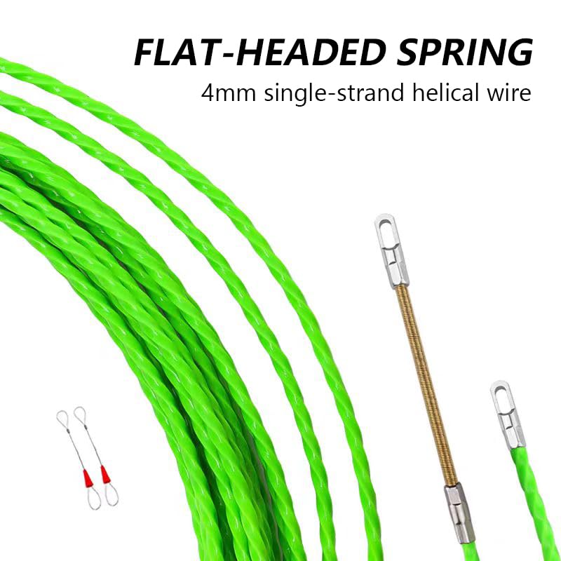 StartFine fish tape fastener secures wire threading for smooth pulls.