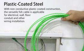 StartFine wire threader connects to the tape for simple in-wall routing.