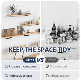 Starunder heavy-duty 8-inch bracket provides strong shelf support for durable storage