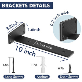 Starunder hidden bracket design with countersunk holes for flush mounting