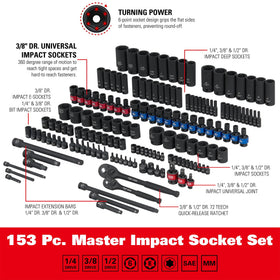 STARWORK True Mechanic extension bar 3/8-inch enables deeper reach in tight spaces.