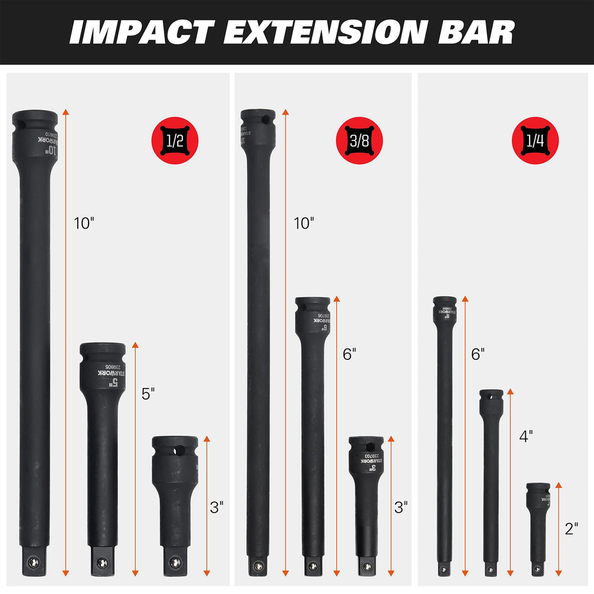 STARWORK True Mechanic universal joint improves access in awkward angles.