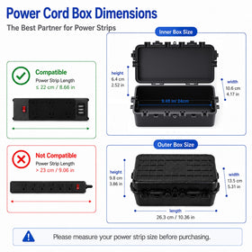 Starxing IP65 outdoor box open lid showing sealed gasket for rain protection