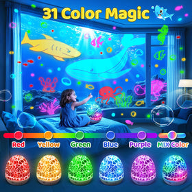 Staryou ocean and starry film modes projecting immersive scenes